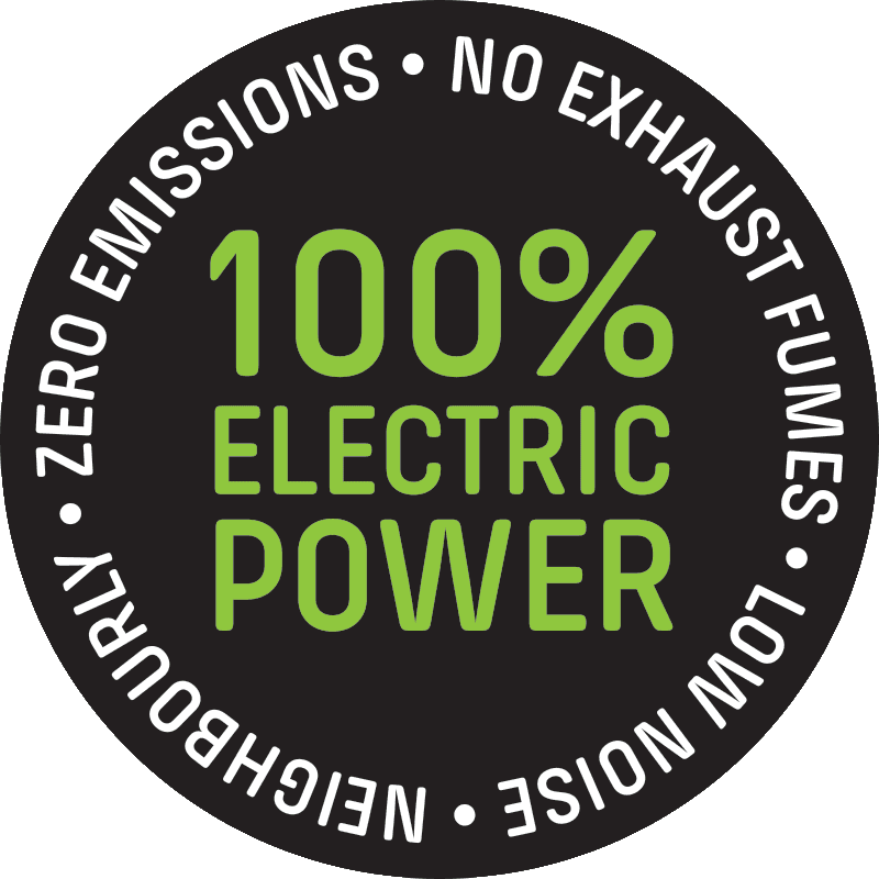 100% Electric Power